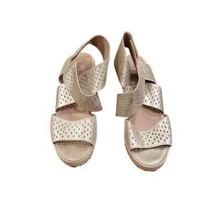 Eileen Fisher Willow Espadrille Wedge Sandals – Size 10